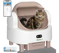 Gimars Open-top Smart Cat Litter Box Champagne