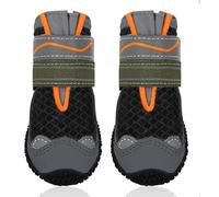 Gimars Pet Breathable Shoes Black Orange 5# CWX01-02