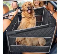 Gimars Upgrade Dog Car Seat for Large Medium Size Dogs, Waterproof Back Seat Extender for Pets Hard Bottom, Half Hammock with Non-Slip Base Mesh Window Storage Pocket, Dog seat for Car/SUV/Trucks (XL)