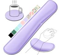 Gimars Upgrade Enlarge Silky Gel Memory Foam Wrist Rest for Computer Keyboard, Mouse, 3 PCS Ergonomic Keyboard Wrist Rest for Typing Pain Relief, Mouse Pad Wrist Support for Office Gaming, Purple