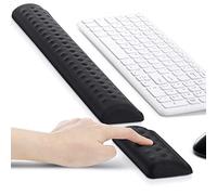 Gimars Upgrade Keyboard Wrist Rest with Massage Dot, Ergonomic Soft Gel Memory Foam Wrist Supports for Computer Keyboard with PU Non-Slip Base, Comfortable Wrist Pad for Office,Typing Pain Relief