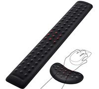 Gimars Upgraded Keyboard Wrist Rest with Massage Dot, Ergonomic Wrist Supports, Gel Memory Foam Keyboard Arm Rest for Pain Relief, Full Size Desk Accessories Wrist Rests for Computer, Office, Gaming