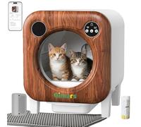 Gimars XXL 90L Anti-Pinch Self-Cleaning Cat Litter Box with App Control, Automatic Cat Litter Box with Mat, Trash Bags & Step, Triple Sensors & Odor Control for Kittens, Senior Cats & Multi-Cat Homes