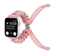 Gimart Compatible for Apple Watch Strap 38MM 40MM 42MM 44MM Woven Nylon Braided Rope Replacement Sport Wristband Strap Bracelet for iWatch Series SE/6/5/4/3/2/1 Women Men (Pink, 42mm/44mm)