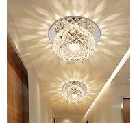 Gimartuk Modern Crystal 5W LED Ceiling Light, Warm White, 12 x 6 cm / 4.7 x 2.3 inches, A++ Energy Class, Perfect for Hallway, Balcony, Bedroom, Living Room