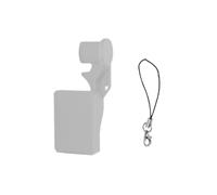Gimbal Clip for DJI Osmo Pocket 4 Gimbal Clamp with Screen Protector Anti-Shake Lock Scratch-Resistant Cover with Lanyard (GRAY)