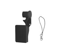 Gimbal Clip for DJI Osmo Pocket 4 Gimbal Clamp with Screen Protector Anti-Shake Lock Scratch-Resistant Cover with Lanyard (BLACK)
