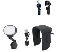 Gimbal Fill Light Lens Sun Hood Set, Compatible with Osmo Pocket 4P, Two-Piece Handheld Filming Accessory Kit,for Outdoor Portrait Travel Vlog Recording