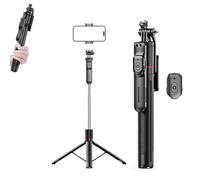 Gimbal Stabilizer - Master Every Move, 2-in-1 Tripod & Selfie Stick, 360° Automatic Rotation with Remote, Live Video Recording, Training, Compatible with iPhone Android (Basic)