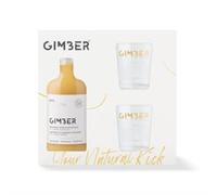 Gimber Gift Box with No1 Original Ginger 500ml & 2 Branded Glasses.