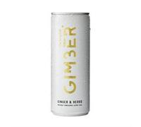 Gimber Organic Original No1 Ginger Sparkling Ready To Drink Can 250ml