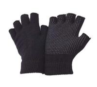 Gimbles® 1 Pair Mens Fingerless Handy Work Safety Warehouse Non Slip Gripper Gloves