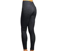 Gimbles® New Women's Floral Printed Stretch Fit Jegging Denim Look Fashion Leggings Pants (Black Plain, UK 4XL 22-24)