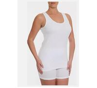 Gimbles® New Women's White Picot Interlock Vest 100% Cotton Sleeveless Top Plus Sizes UK 8-22 (XXXOS 24-26)