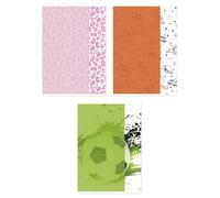 gimboo Exercise Book A4 Squared 60 Sheets 70 g/m² Motif Mix/Pack of 3 / School Items/Type School/Art Checked/Format A4 / Colour Mix