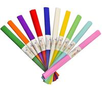 Gimboo - Pastel Crepe Paper 100 Rolls 50 x 200 cm Assorted/Crepe Tape Colourful Ribbons Crepe Paper/Ideal for Creative Hobbies / 1 Pack - 100 Rolls/Assorted Colours