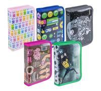 gimboo School Pencil case/Unfilled/1 Compartment/1 Divider/Assorted Colors