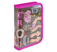 gimboo School Pencil case/with Contents/1 Compartment/1 Flap/Holidays/Pink