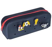 gimboo Silicone Pencil case/with 4 pins/20 x 6 x 7,5 cm/Black