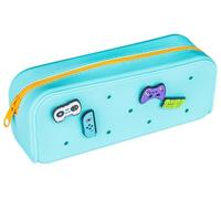 gimboo Silicone Pencil case/with 4 pins/20 x 6 x 7,5 cm/Blue