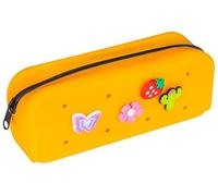 gimboo Silicone Pencil case/with 4 pins/20 x 6 x 7,5 cm/Orange