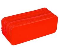 gimboo Silicone Pencil case with Four compartments/20 x 8 x 7,5 cm/Red
