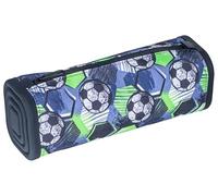 gimboo Square Shape Silicone Case with Printing/Pencil Case/Pencil Case / 21 x 7.2 x 7.2 cm/Ball/Black/Green for Kids Boys Girls