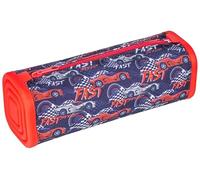 gimboo Square Silicone Pencil case/Printed/21 x 7,2 x 7,2 cm/Car/Red-Black