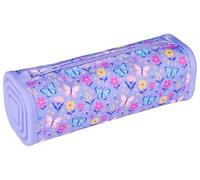gimboo Square Silicone Pencil case/Printed/21 x 7,2 x 7,2 cm/Flowers/Purple
