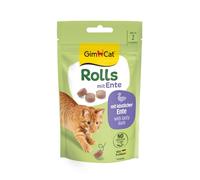 GimCat Duck Rolls - The Snack for More Pleasure and Pleasure with High Quality Ingredients - 1 Sachet (1 x 40 g)