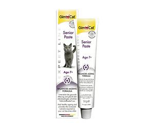 GimCat EXPERT LINE Senior Paste - This functional cat snack supports healthy ageing for cats aged 7 years and older - 1 tube (1 x 50 g)