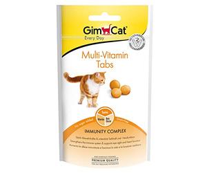 GimCat Multi-Vitamin Tabs - Functional cat snacks that promote the immune system, heart and eyes - 1 pouch (1 x 40 g)