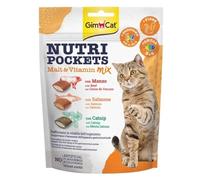 GimCat Nutri Pockets Mix - Crunchy snack for cats with creamy filling and functional ingredients - 1 bag (1 x 150 g)