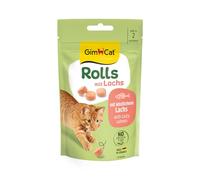 GimCat Salmon Rolls - The Snack for More Pleasure and Pleasure with Top Quality Ingredients - 1 Sachet (1 x 40g)