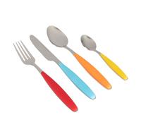 Gimex Premium Stainless Steel Soft Touch Cutlery Set - Rainbow 16 Piece Set