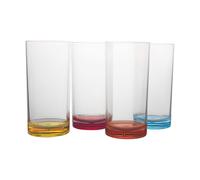 Gimex - Colour Line Long Drink Glass | Rainbow | 480ml | 4 Pcs | GIM-6910185