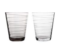 Gimex Linea Line Stripe Water Acrylic Glass 300ml - Set of 2