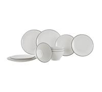 Gimex Linea Line Tableware Black 12 Pieces