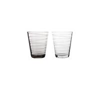 Gimex Linea Line Stripe Water Acrylic Glass 300ml - Set of 2