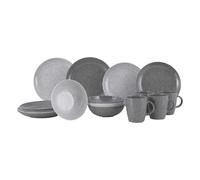 Gimex Solid Line Tableware Granite Grey 16 Pieces