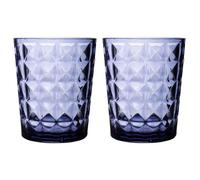 Gimex Stone Line Stylish Water Glass Azure 480ml - 2 Pieces