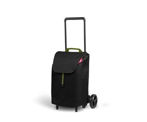 gimi Compact 40 l, Foldable Weight Trolley with Capacity of up to 30 kg, Light and Handling, Black, Alloy Steel Polyester