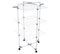 Gimi Modular 3 Floor tower clothes dryer in Steel - Blue/White, 30 m Drying Length