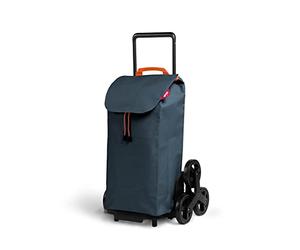 Gimi Tris Shopping Trolley, Water-Resistant Bag, 3-Wheel System, Capacity: 52 Litres, Maximum Load 30 kg, Frame: Steel/Plastic, Shopping Bag: Polyester, Colour: Anthracite
