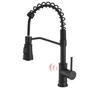 GIMILI Matte Black Touchless Kitchen Sink Faucet with Pull Down Sprayer, Motion Sensor Smart Activated Hands-Free Single Handle Kitchen Faucet