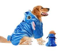 Gimilife Dog Hoodie, Xmas Pajamas Outfit, Coat for Small Medium Large Dogs and Cats, Disney Stitch Cartoon, Halloween and Winter - L