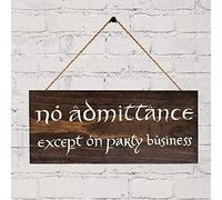 GIMIPATS Wood Sign Good Coffee Is A Pleasure Good Friend Are A Treasure For Friends,Coffee Bar,Gift, Indoor Outdoor 6" X 12" Sign (No Admittance Except On Party Business, 12 X 6inch)