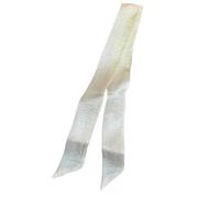 GIMIRO Elegant Faux Linen Scarf, 95 x 5 cm, Flexible Belt, Versatile Accessory for Neck and Hair, Cream, 95 X 5 Centimeters