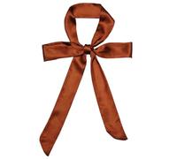 GIMIRO Women's Satin Belt 5 cm x 195 cm Band Imitation Silk Long Scarf Dress Waistband Hat Accessories, caramel, 5cm*195cm
