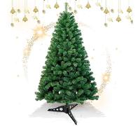 Gimisgu Artificial Christmas Tree, 120 cm Christmas Tree with 200 Tips and Stand, PVC, Flame Retardant, Quick Assembly, Folding System, for Christmas Decoration Parties (Green)